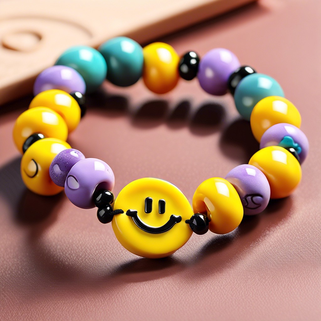 15 Clay Bead Bracelet Ideas Smiley Face – Clay Makes This